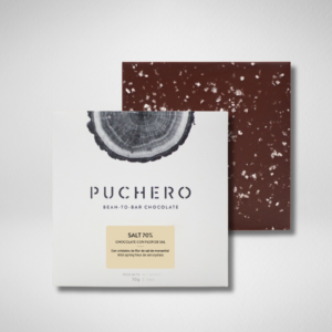 Tableta de chocolate PUCHERO | SALT 70% CHOCOLATE CON FLOR DE SAL